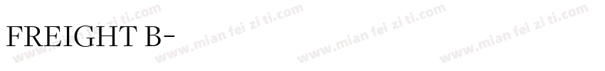 freight b字体转换